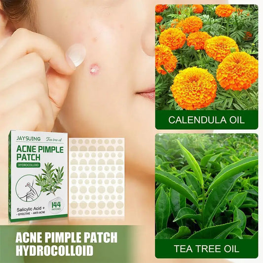 144patch acne pimple patches translucent matte hydrocolloid salicylic