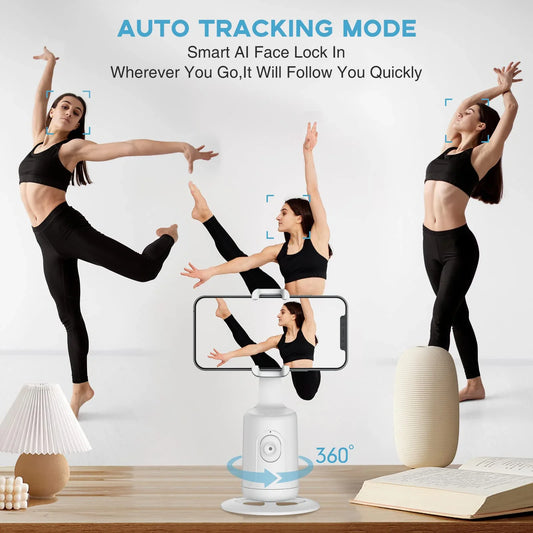 Auto face tracking phone holder