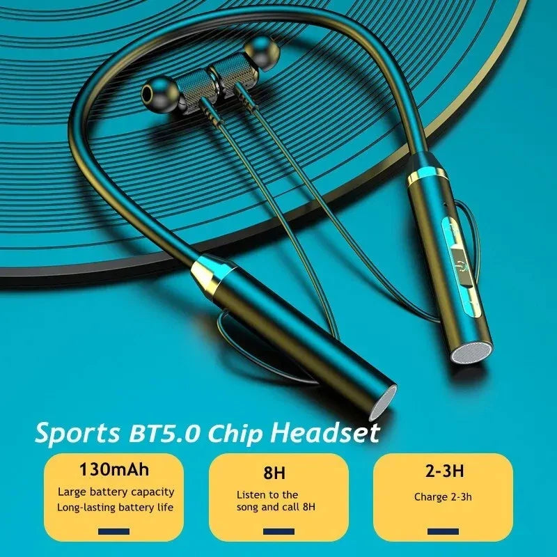 0 Neckband Earphones Silicone Hifi 9D