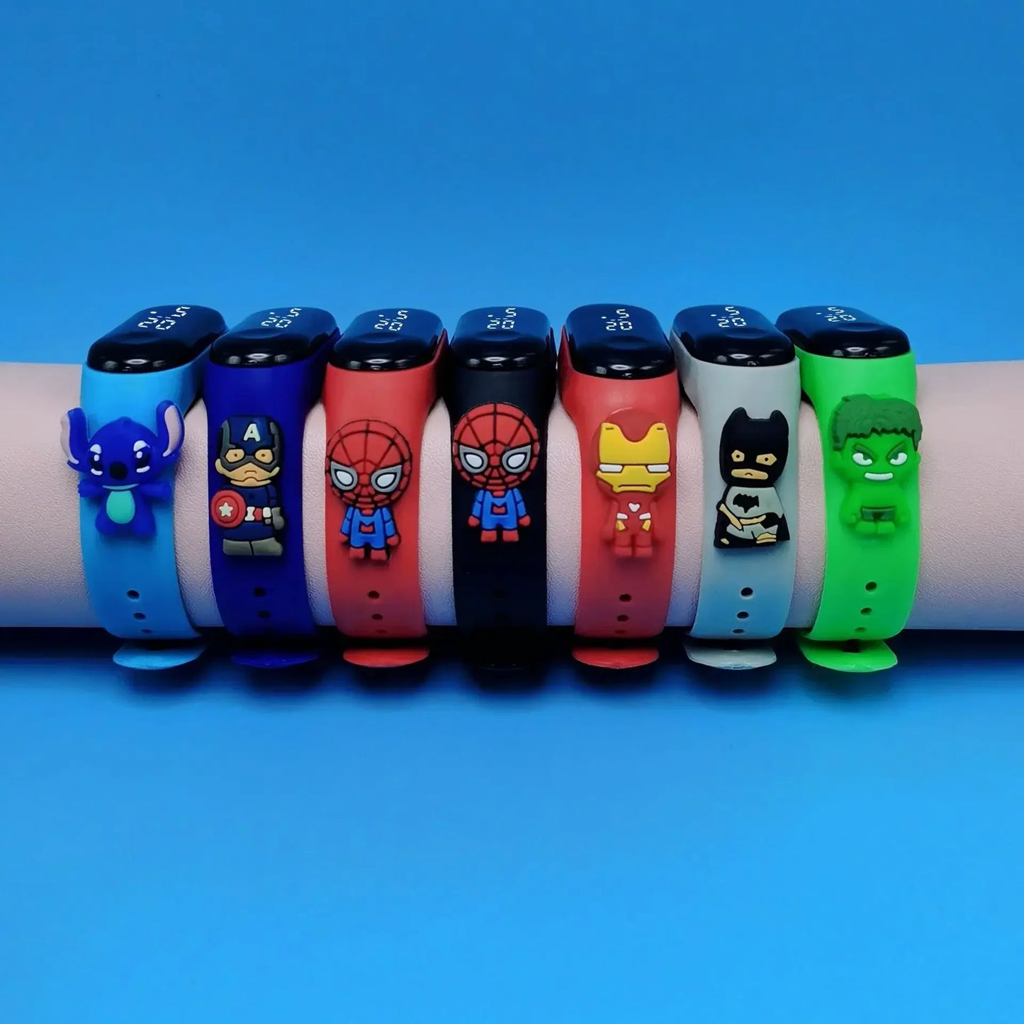 Marvel Children's Watch Cartoon Fashion Watches Electronic Digital LED