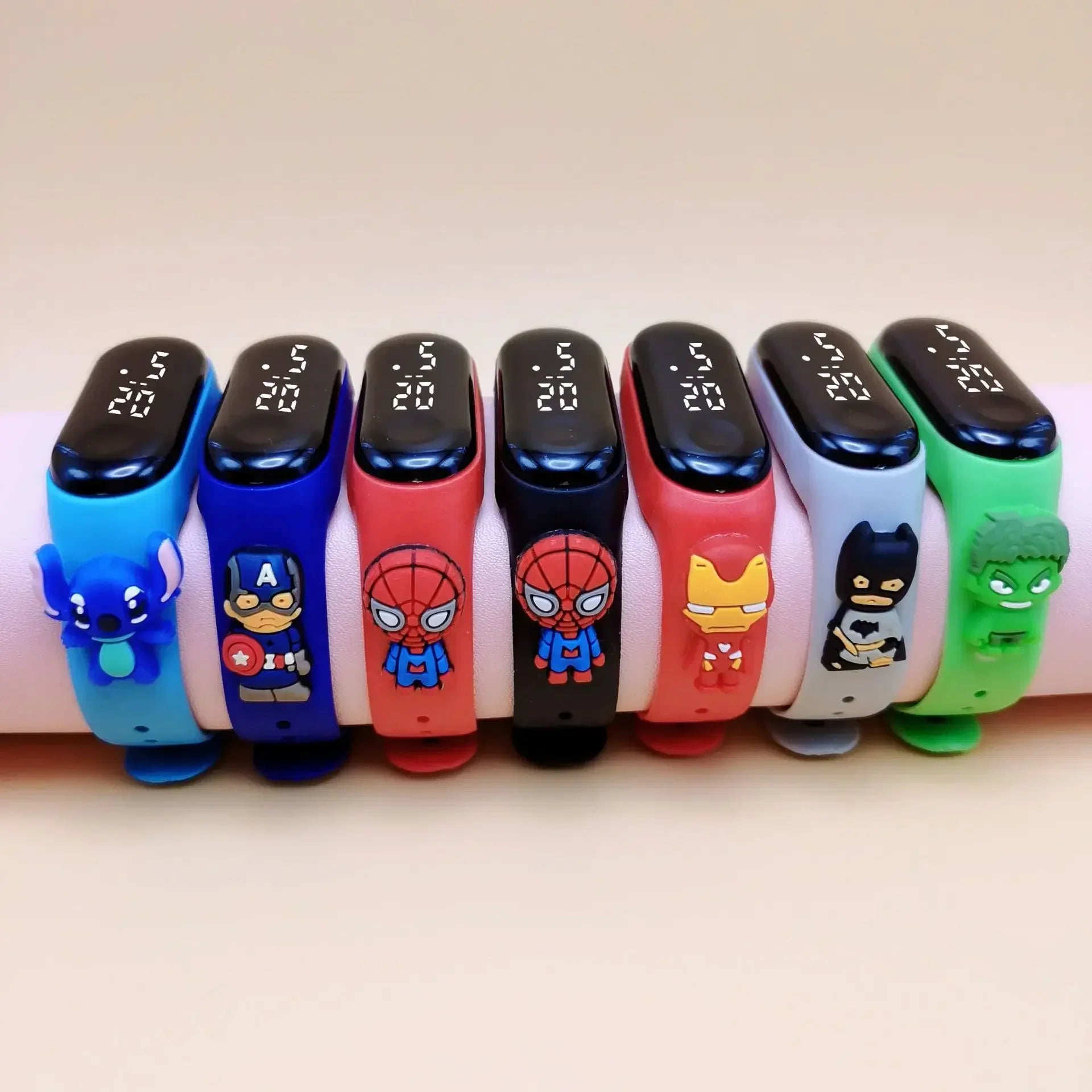 Marvel Children's Watch Cartoon Fashion Watches Electronic Digital LED